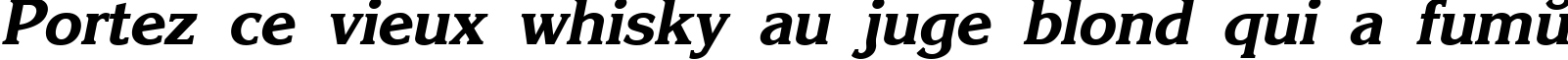 Пример написания шрифтом Karelia Bold Italic текста на французском