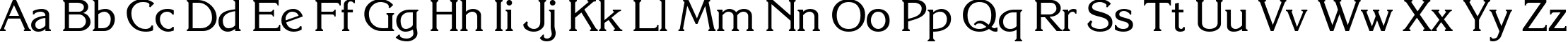 Пример написания английского алфавита шрифтом Karelia Пример написания английского алфавита шрифтом Karelia