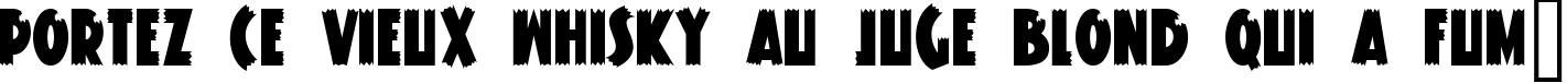 Пример написания шрифтом Knuckle Sandwich Classic текста на французском Пример написания шрифтом Knuckle Sandwich Classic текста на французском