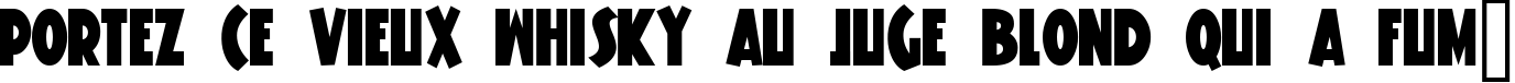 Пример написания шрифтом Knuckle Sandwich текста на французском