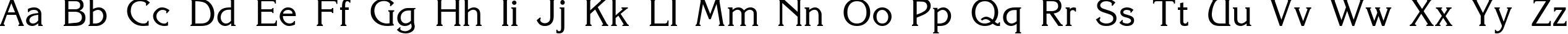 Пример написания английского алфавита шрифтом Korinna Пример написания английского алфавита шрифтом Korinna