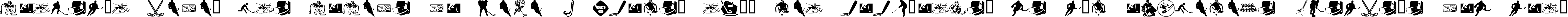 Пример написания шрифтом KR Hockey Dings текста на испанском