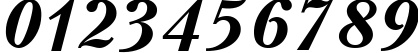 Пример написания цифр шрифтом Kudrashov Bold Italic:001.001