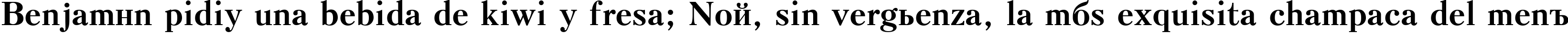 Пример написания шрифтом KudrashovCTT Bold текста на испанском Пример написания шрифтом KudrashovCTT Bold текста на испанском