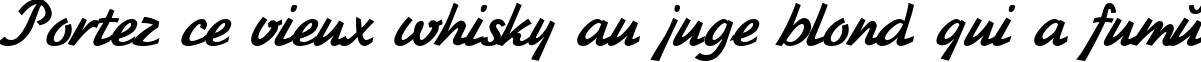 Пример написания шрифтом KursivC Bold текста на французском Пример написания шрифтом KursivC Bold текста на французском