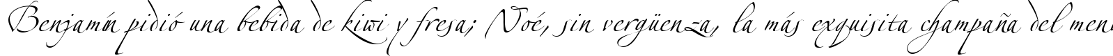 Пример написания шрифтом LinotypeZapfino Two текста на испанском Пример написания шрифтом LinotypeZapfino Two текста на испанском
