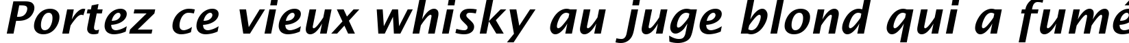 Пример написания шрифтом Lucida Sans Demibold Italic текста на французском
