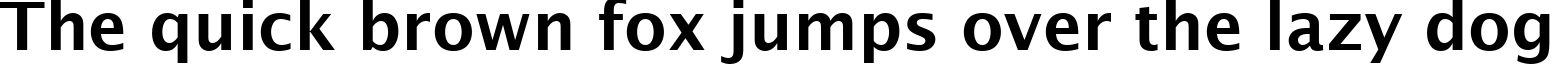 Пример написания шрифтом Demibold Roman текста на английском