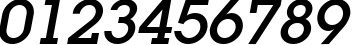 Пример написания цифр шрифтом Luga Oblique Пример написания цифр шрифтом Luga Oblique
