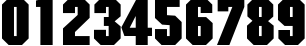 Пример написания цифр шрифтом MachineC Bold Пример написания цифр шрифтом MachineC Bold