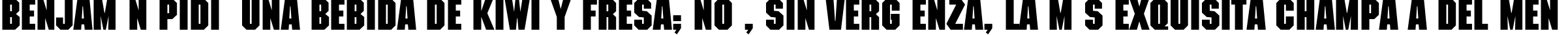 Пример написания шрифтом MachineC Bold текста на испанском Пример написания шрифтом MachineC Bold текста на испанском