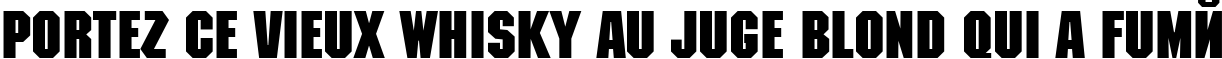 Пример написания шрифтом MachineCTT Bold текста на французском Пример написания шрифтом MachineCTT Bold текста на французском