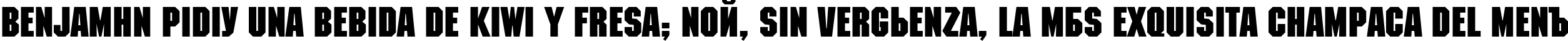 Пример написания шрифтом MachineCTT Bold текста на испанском Пример написания шрифтом MachineCTT Bold текста на испанском