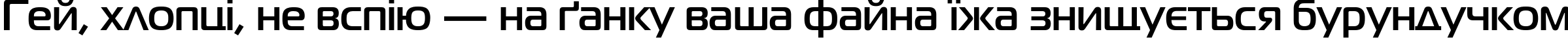 Пример написания шрифтом MagistralC Bold текста на украинском Пример написания шрифтом MagistralC Bold текста на украинском