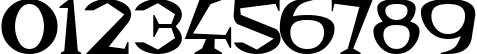 Пример написания цифр шрифтом Magyar Serif