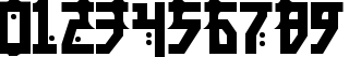 Пример написания цифр шрифтом Manga Bold Пример написания цифр шрифтом Manga Bold