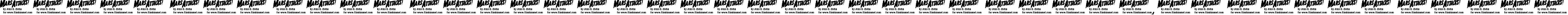 Пример написания шрифтом Mars Attacks текста на русском
