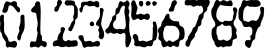 Пример написания цифр шрифтом MatrixDot-Condensed Пример написания цифр шрифтом MatrixDot-Condensed