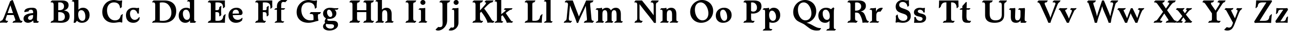 Пример написания английского алфавита шрифтом Matt Antique Bold BT