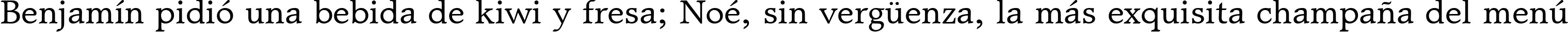 Пример написания шрифтом Matt Antique BT текста на испанском Пример написания шрифтом Matt Antique BT текста на испанском