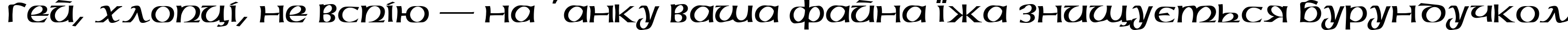 Пример написания шрифтом McLeudCTT текста на украинском