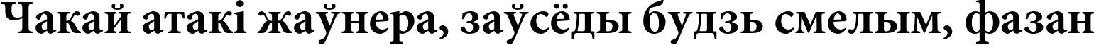 Пример написания шрифтом Miniature Bold текста на белорусском Пример написания шрифтом Miniature Bold текста на белорусском