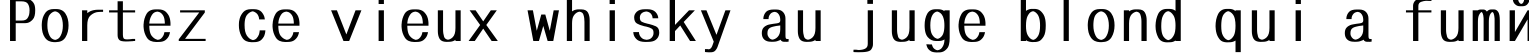 Пример написания шрифтом MonoCondensed Bold текста на французском