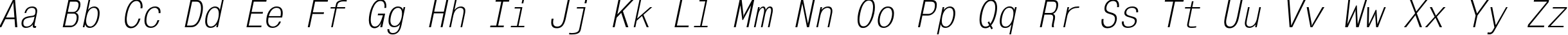 Пример написания английского алфавита шрифтом MonoCondensedC Italic Пример написания английского алфавита шрифтом MonoCondensedC Italic