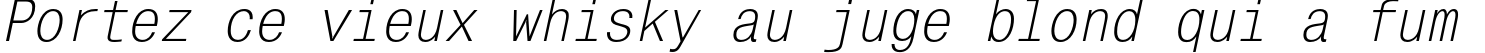 Пример написания шрифтом MonoCondensedC Italic текста на французском Пример написания шрифтом MonoCondensedC Italic текста на французском