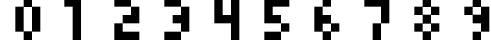 Пример написания цифр шрифтом monoeger 05_56