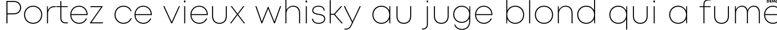 Пример написания шрифтом Mont ExtraLight DEMO текста на французском Пример написания шрифтом Mont ExtraLight DEMO текста на французском