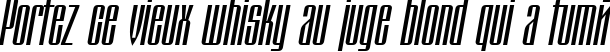 Пример написания шрифтом Montblanc Italic текста на французском