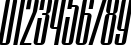 Пример написания цифр шрифтом Montblanc Italic