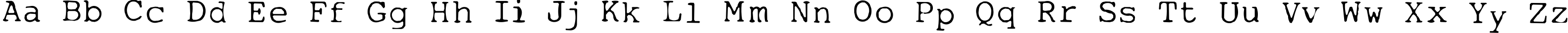 Пример написания английского алфавита шрифтом My type of font