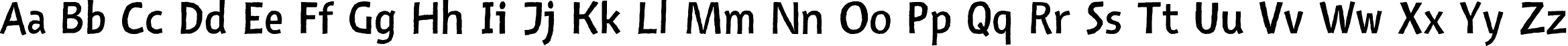 Пример написания английского алфавита шрифтом Nazhdak Regular Пример написания английского алфавита шрифтом Nazhdak Regular