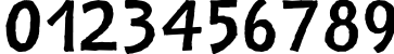 Пример написания цифр шрифтом Nazhdak Regular Пример написания цифр шрифтом Nazhdak Regular