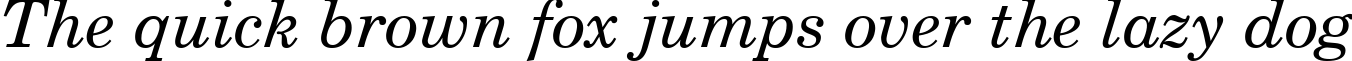 Пример написания шрифтом Italic текста на английском