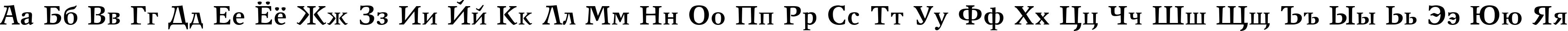 Пример написания русского алфавита шрифтом New Journal Bold:001.001