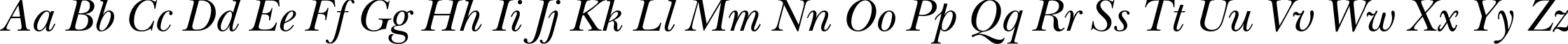Пример написания английского алфавита шрифтом NewBaskervilleC Italic Пример написания английского алфавита шрифтом NewBaskervilleC Italic