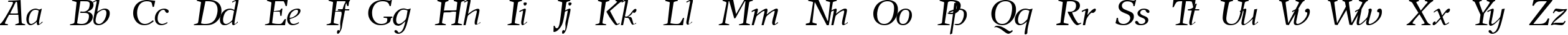 Пример написания английского алфавита шрифтом NewJournal Cyrillic Italic Пример написания английского алфавита шрифтом NewJournal Cyrillic Italic