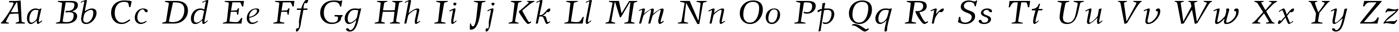 Пример написания английского алфавита шрифтом NewJournalCTT Italic Пример написания английского алфавита шрифтом NewJournalCTT Italic