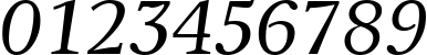 Пример написания цифр шрифтом NewJournalCTT Italic Пример написания цифр шрифтом NewJournalCTT Italic