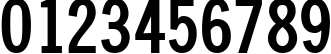 Пример написания цифр шрифтом NewsCondensed Bold Пример написания цифр шрифтом NewsCondensed Bold