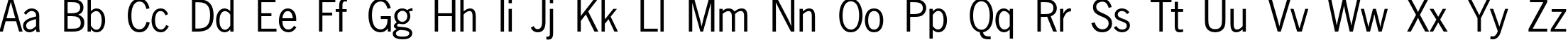 Пример написания английского алфавита шрифтом NewsPaperC Пример написания английского алфавита шрифтом NewsPaperC