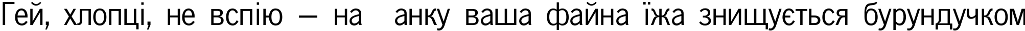 Пример написания шрифтом NewsPaperC текста на украинском Пример написания шрифтом NewsPaperC текста на украинском