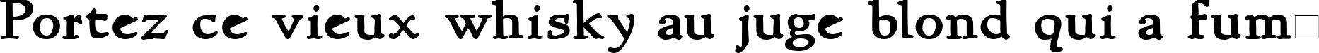 Пример написания шрифтом NewStyle Bold текста на французском
