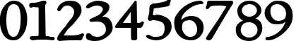 Пример написания цифр шрифтом NewStyleSmallCaps Bold Пример написания цифр шрифтом NewStyleSmallCaps Bold