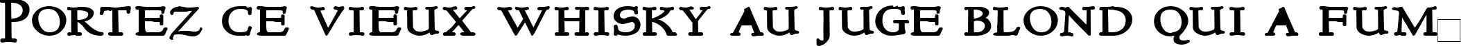 Пример написания шрифтом NewStyleTitling Bold текста на французском Пример написания шрифтом NewStyleTitling Bold текста на французском