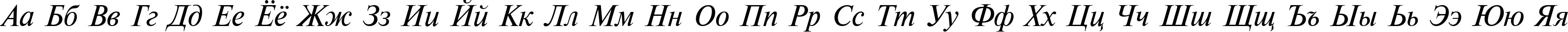 Пример написания русского алфавита шрифтом Newton Italic Пример написания русского алфавита шрифтом Newton Italic