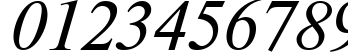 Пример написания цифр шрифтом Newton Italic Пример написания цифр шрифтом Newton Italic